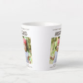 Moderne Mama Kinder foto Happy Moederdag Latte Mok (Voorkant)