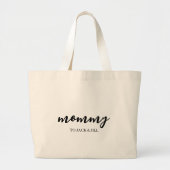 Moderne mama Kinder namen Moederdag Grote Tote Bag (Voorkant)