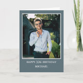 Moderne man | Vriend | Mannen Foto Verjaardag Kaart (Voorkant)