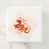 Moderne Mandala Dragon 2024 Chinees Nieuwjaar Bedankjes Labels (In situ)