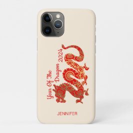 Moderne Mandala Dragon 2024 Chinees Nieuwjaar Case-Mate iPhone Case