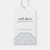 Moderne Mandala Handgemaakte Sieraden Kleine Bedri Cadeaulabel (Voorkant)