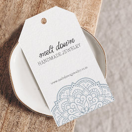 Moderne Mandala Handgemaakte Sieraden Kleine Bedri Cadeaulabel