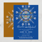 Moderne Mandala Handgetekende Boho Kunst Bruidsdou Kaart (Voorkant / Achterkant)