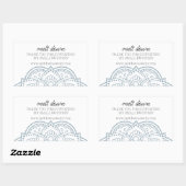 Moderne Mandala Hartelijk Dank Klein Bedrijf Rechthoekige Sticker (Vel)