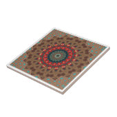 Moderne Mandala Keramische Tegel Tegeltje (Zijkant)