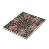 Moderne Mandala Keramische Tegel Tegeltje (Zijkant)