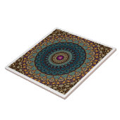 Moderne Mandala Keramische Tegel Tegeltje (Zijkant)