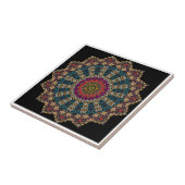 Moderne Mandala Keramische Tegel Tegeltje (Zijkant)