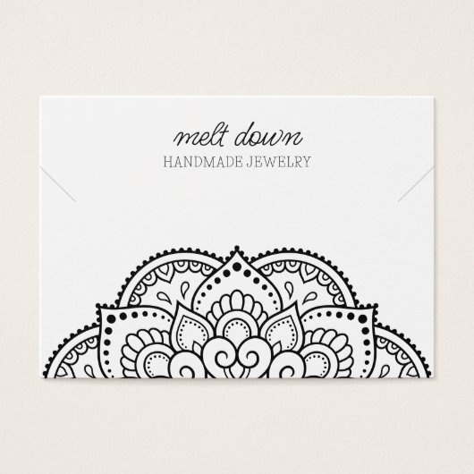 Moderne Mandala Kettingen armband display Kaart (Voorkant)