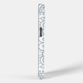 Moderne Mandala Stofblauw Schrift Case-Mate iPhone Case (Achterkant / Rechts)