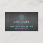 Moderne Mandala Yoga Instructeur Bedrijf Visitekaartje (Achterkant)