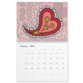 Moderne Mandala's 12 maanden Kalender (Feb 2026)