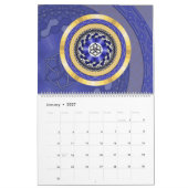 Moderne Mandala's 12 maanden Kalender (Jan 2027)