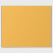 Moderne Mango Gele Effenkleurige Kleur Cadeaupapier (Vlak)