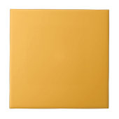 Moderne Mango Gele Effenkleurige Kleur Tegeltje (Voorkant)