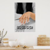 Moderne Manicure & Beauty Muurdecoratie Poster (Keuken)