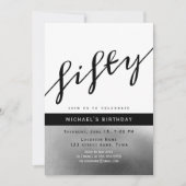 Moderne mannelijke 50e verjaardag kaart (Voorkant)