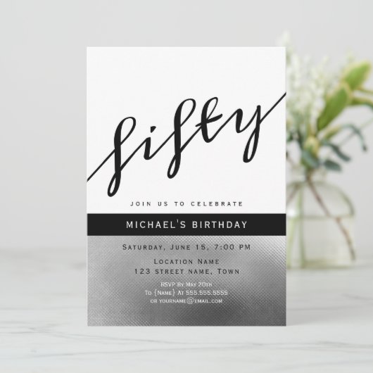 Moderne mannelijke 50e verjaardag kaart (Staand voorkant)