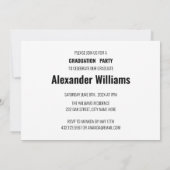 Moderne Mannelijke Foto Afstudeerder Graduation Pa Kaart (Achterkant)