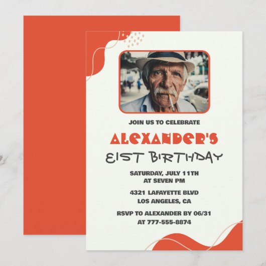 Moderne Mannen 81ste verjaardag Kaart (Voorkant / Achterkant)