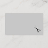 Moderne Mannen Hair Illustration Hairdresser Barbe Visitekaartje (Achterkant)