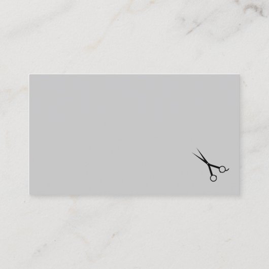 Moderne Mannen Hair Illustration Hairdresser Barbe Visitekaartje (Achterkant)