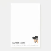 Moderne Mannen Hair Style Illustratie Custom Barbe Post-it® Notes (Voorkant)