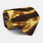 Moderne Mannen met tijger gestreept patroonpatroon Stropdas (Opgerold)