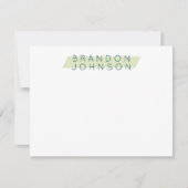 Moderne Mannen persoonlijke Notitiekaartje (Voorkant)