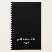 Moderne Mannen Planner in zwart (Voorkant)