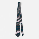 Moderne Mannen Rustiek Blauw & Grijs Stropdas (Voorkant)