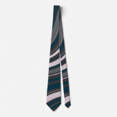 Moderne Mannen Rustiek Blauw & Grijs Stropdas (Voorkant)