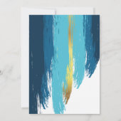 Moderne Mannen voor penseelstreken 40e verjaardag Kaart (Achterkant)