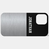 Moderne Mannen voor zwart-wit en zilver Case-Mate iPhone Case (Achterkant / Rechts)