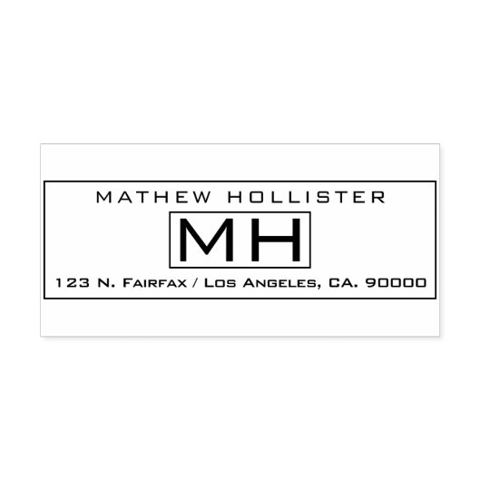 Moderne Mannen Zelfinktende Stempel (Design)