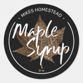 Moderne mannetjesstroop met etiket koper leder