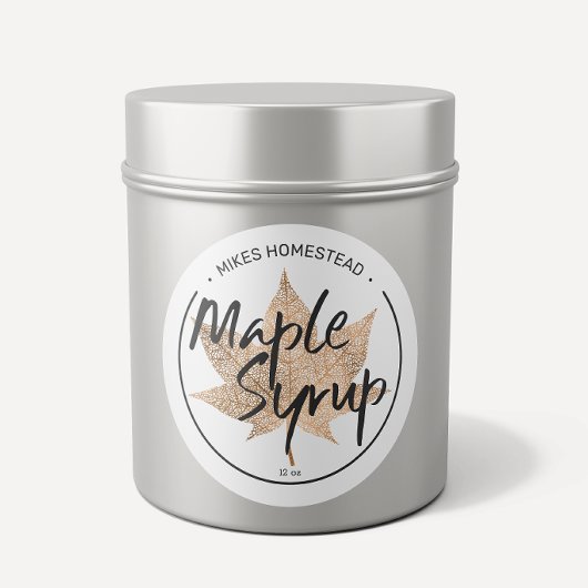 Moderne mannetjesstroop met etiket koper leder