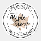 Moderne mannetjesstroop met etiket koper leder (Voorkant)