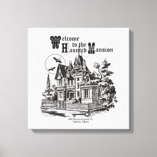 moderne  mansie canvas afdruk (Voorkant)