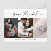 Moderne Manuscript 3 het Malplaatje van de Foto sp Uitnodiging Briefkaart (Voorkant)