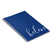 Moderne Manuscript - Aangepast Blauw Notitieboek (Rechterzijde)