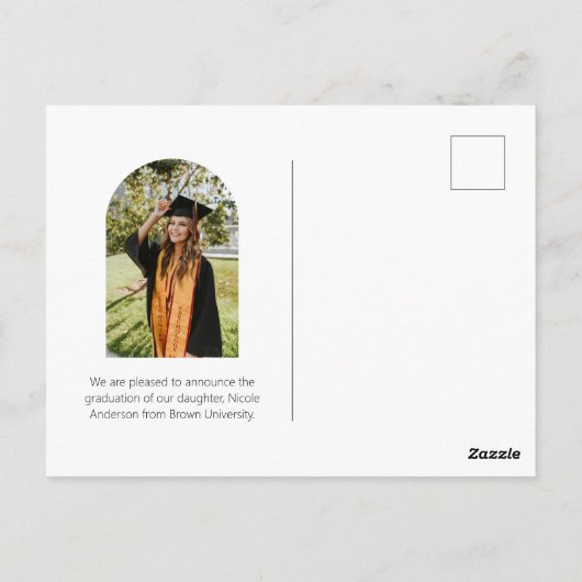 Moderne Manuscript Afstuderen Band 2 de Aankondigi Briefkaart (Achterkant)