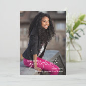 Moderne Manuscript Afstuderen de Uitnodiging van h (Staand voorkant)