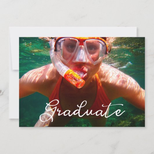 Moderne Manuscript Afstuderen de Uitnodiging van h (Voorkant)