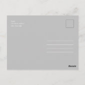 Moderne Manuscript Baptism & Christening Uitnodigi Briefkaart (Achterkant)