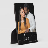 Moderne Manuscript bekleding Personalized Couples Fotoplaat (Zijkant)