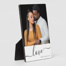 Moderne Manuscript bekleding Personalized Couples 