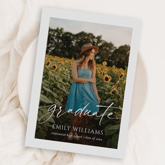 Moderne Manuscript bekleding Twee Afstuderen van d Aankondiging