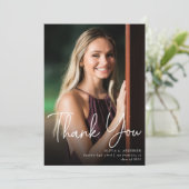 Moderne Manuscript bekleding Twee Afstuderen van d Bedankkaart (Staand voorkant)